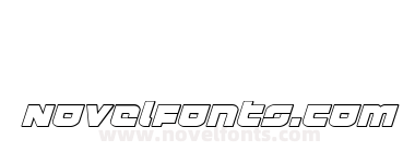 Cobalt Corsair Outline Italic
