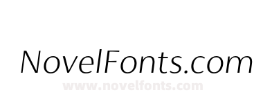 Cromlin DEMO ExtraLight Italic