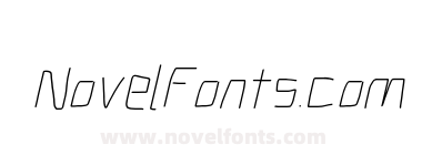 Electronic ExtraLight Italic