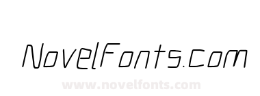 Electronic SemiLight Italic