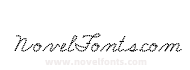 FRB American Cursive DottedBlack