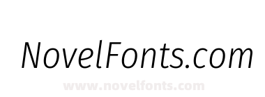 Fira Sans Condensed Light Italic