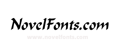 Flat Brush Condensed Italic