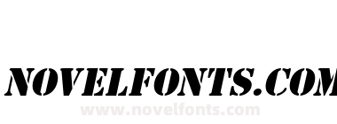 GI Stencil  Italic