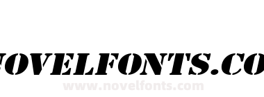 GI Stencil-Extended Italic
