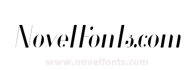 Glamor Light Condensed Italic