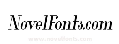 Glamor Medium Condensed Italic