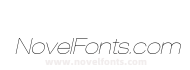 Helvetica LT 23 Ultra Light Extended Oblique
