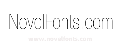 Helvetica LT 27 Ultra Light Condensed