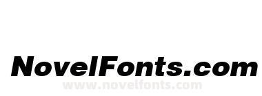 Helvetica LT Black Oblique