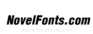 Helvetica LT Condensed Black Oblique