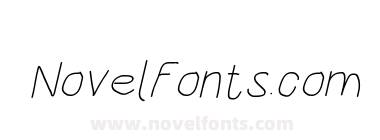 HoneyBee Extralight Italic