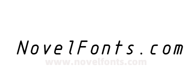 Isonorm3098-ItalicMonospaced