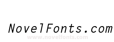 Monospaced Bold Italic