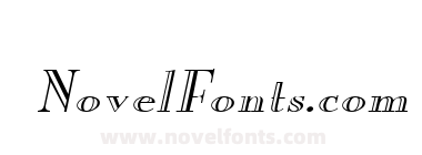 New Eng. Engr. Wide Italic