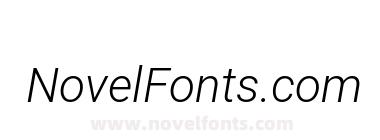 Roboto Light Italic