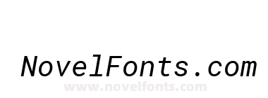 Roboto Mono Italic