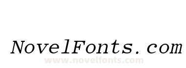 RomanFixedWidth Italic