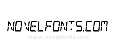 Digital Counter 7 Italic