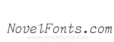 TiredOfCourierThin Italic