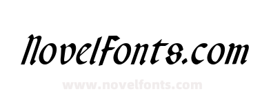 Valerius Condensed Italic