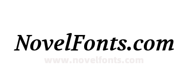 Volkhov Bold Italic