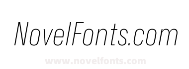 Hubot-Sans ExtraLight Narrow Italic