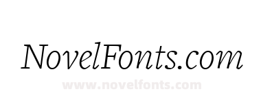 FreightText LightItalic