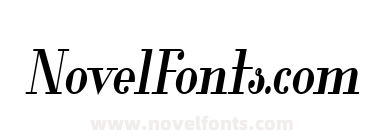 Glamor Bold Condensed Italic