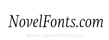 Evans Narrow Trial Extralight Italic