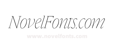 Gamuth Display Extra Light Italic