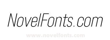 Lama Sans Extra Light Condensed Italic