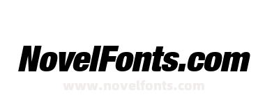 Helvetica LT 107 Extra Black Condensed Oblique