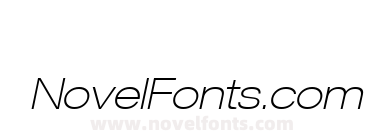 Helvetica LT 33 Thin Extended Oblique