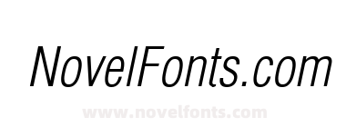 Helvetica LT Condensed Light Oblique
