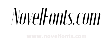 Moniqa Narrow Italic Display