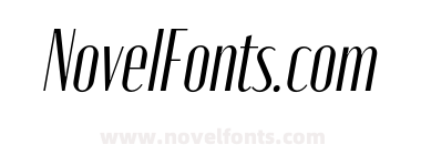 Moniqa Narrow Italic Heading