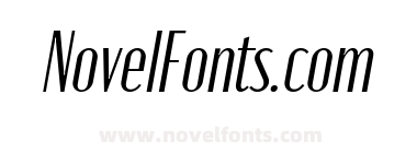 Moniqa Narrow Italic Paragraph