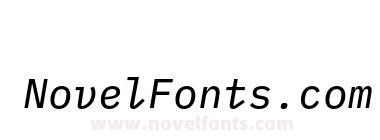 IBM Plex Mono Text Italic
