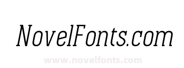 Pekora Light Slab Serif Italic