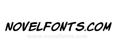 Komika Slick Italic