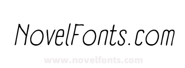 A Day Without Sun Text Italic Regular