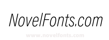 Acumin Pro Condensed Ext Lt Italic