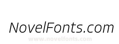 Allotrope Extra Light Italic
