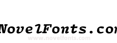 Array Mono Black Italic