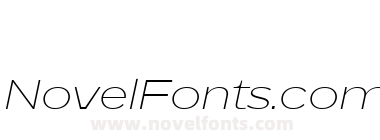 BD Megatoya Extended Extra Light Italic