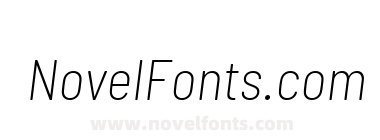 Barlow Semi Condensed Extra Light Italic