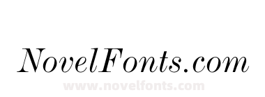 BaronMT Modern Text Italic