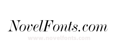 BaronMT Modern Thin Italic