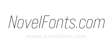 Bebas Neue Pro Semi Expanded Light Italic